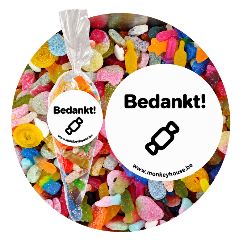 Bedankt snoepzak