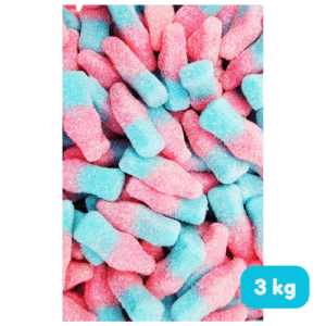 Frisia fizzy bubblegum flesjes roos/blauw 3kg bulk