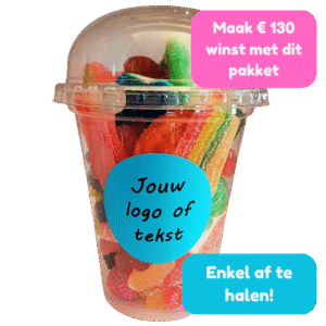 50 snoepbekers crowdfunding of fundraising voor verenigingen die winst willen maken met snoep online te kopen