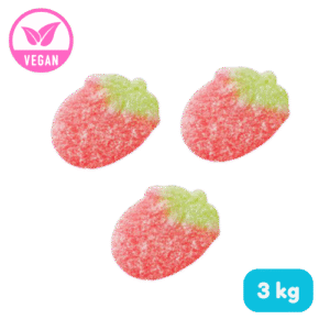 Frisia Giant Gesuikerde Aardbeien Vegan Bulk 3kg, snoep online