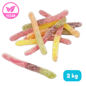 Frisia Zure Wormen Vegan Bulk 2kg, snoep in bulk
