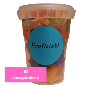 Snoepbeker Proficiat!