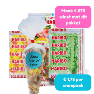 300 snoepzakken 200 gram snoepactie
