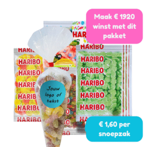 800 snoepzakken 200 gram snoepactie