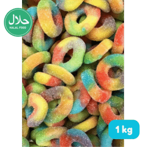 Dulceplus Veelkleurige Zure Ring Halal snoep 1kg bulk