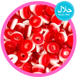 7 Stick halal snoep kers ringen bulk 3 kg