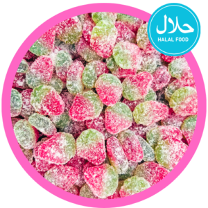 7 Stick halal snoep zure aardbeien bulk 3 kg